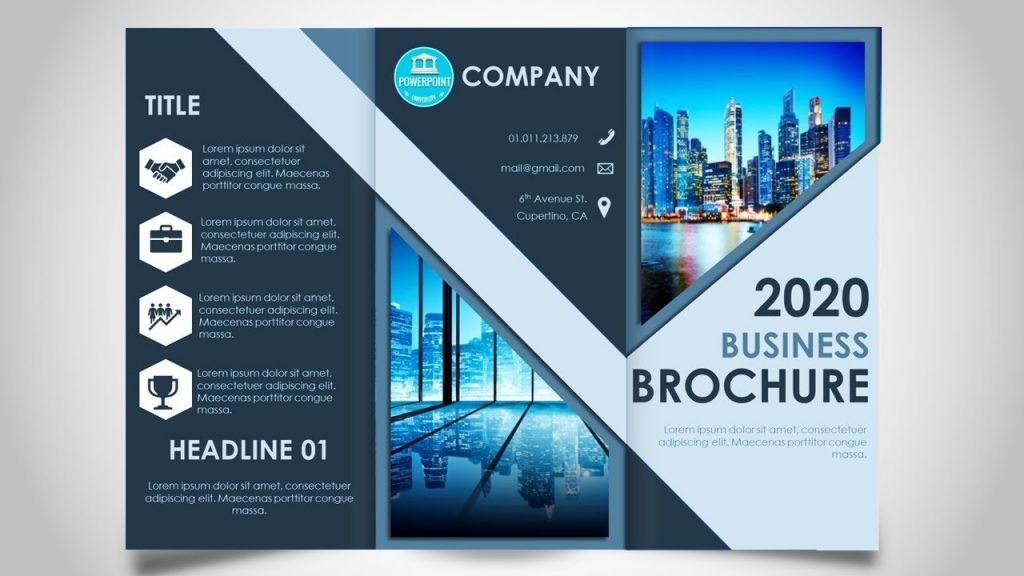 A sample 2020 business brochure.